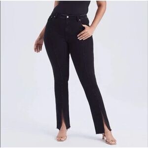Abercrombie & Fitch 90’s Straight Ultra High Rise Split Front Jean Size 30/10